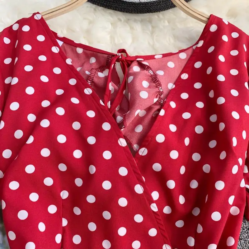 Женское платье с V-образным вырезом ALPHALMODA Seashore | Женская одежда