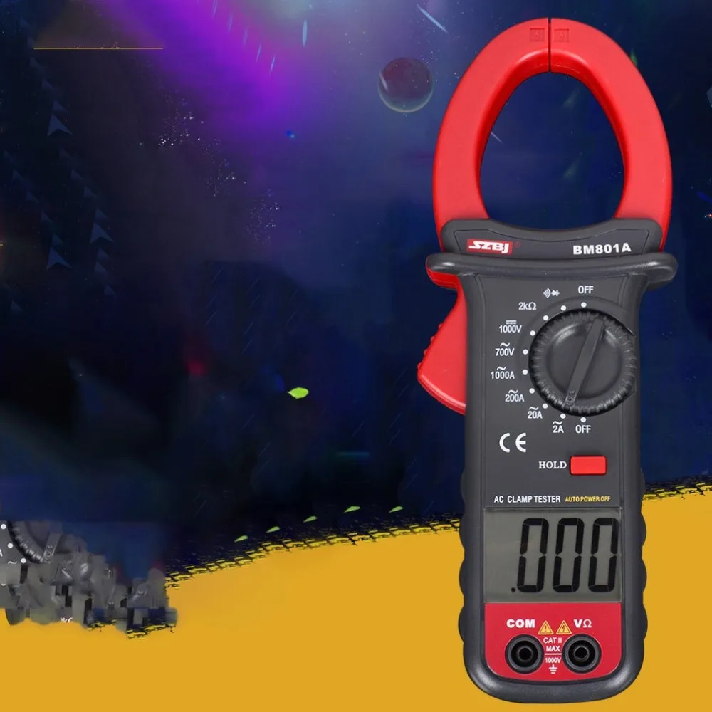 BM801A универсальный домашний ремонт цифровой мультиметр Подсветка AC/DC амперметр