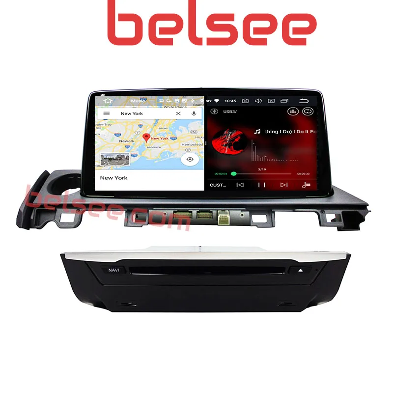 Belsee для Mazda 6 2013- 10,2" ips экран Android 8 Восьмиядерный 4 Гб Радио Стерео gps головное устройство навигация Авторадио плеер BT