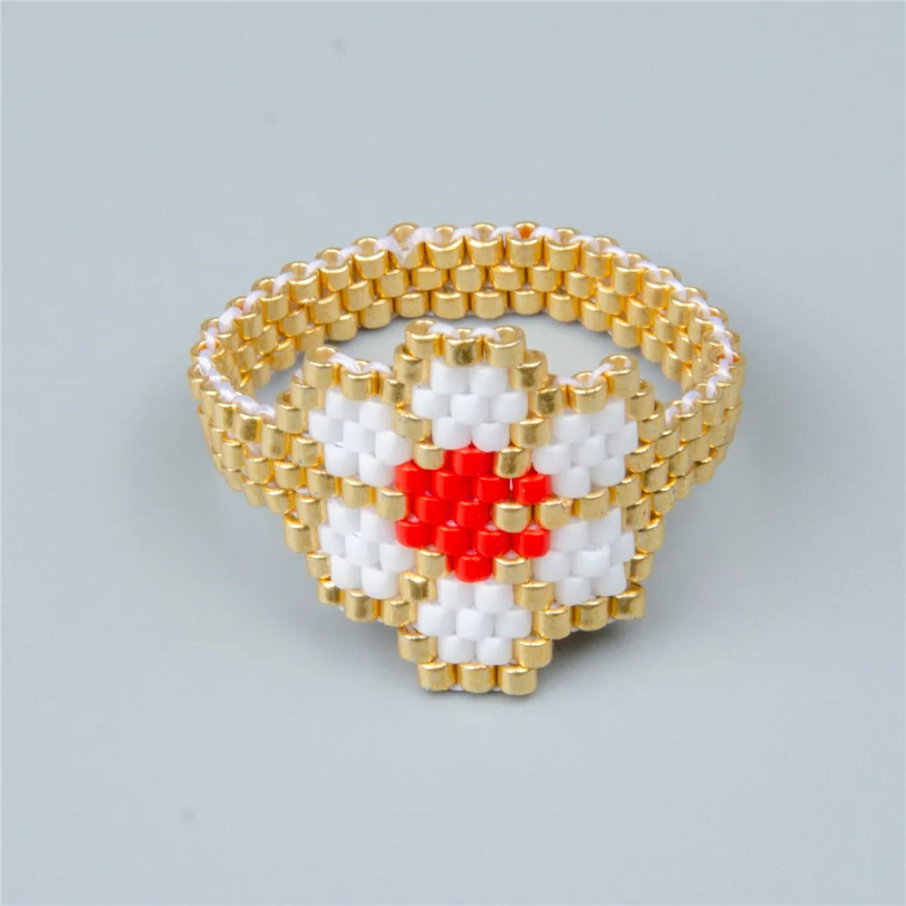 Go2boho MIYUKI, кольцо в виде цветка, милое романтичное,, женское, бохо, золото, Anillos Mujer, ювелирное богемное кольцо, для девушек, на свадьбу, вечерние, подарок - Цвет основного камня: MI-R180032 Flower