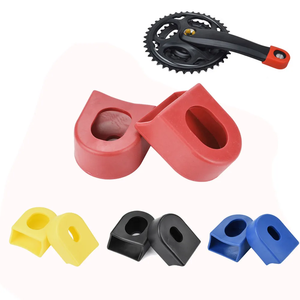 0 Новинка 1 пара силиконовых сапог/протекторов для велосипеда MTB Crankset защитные
