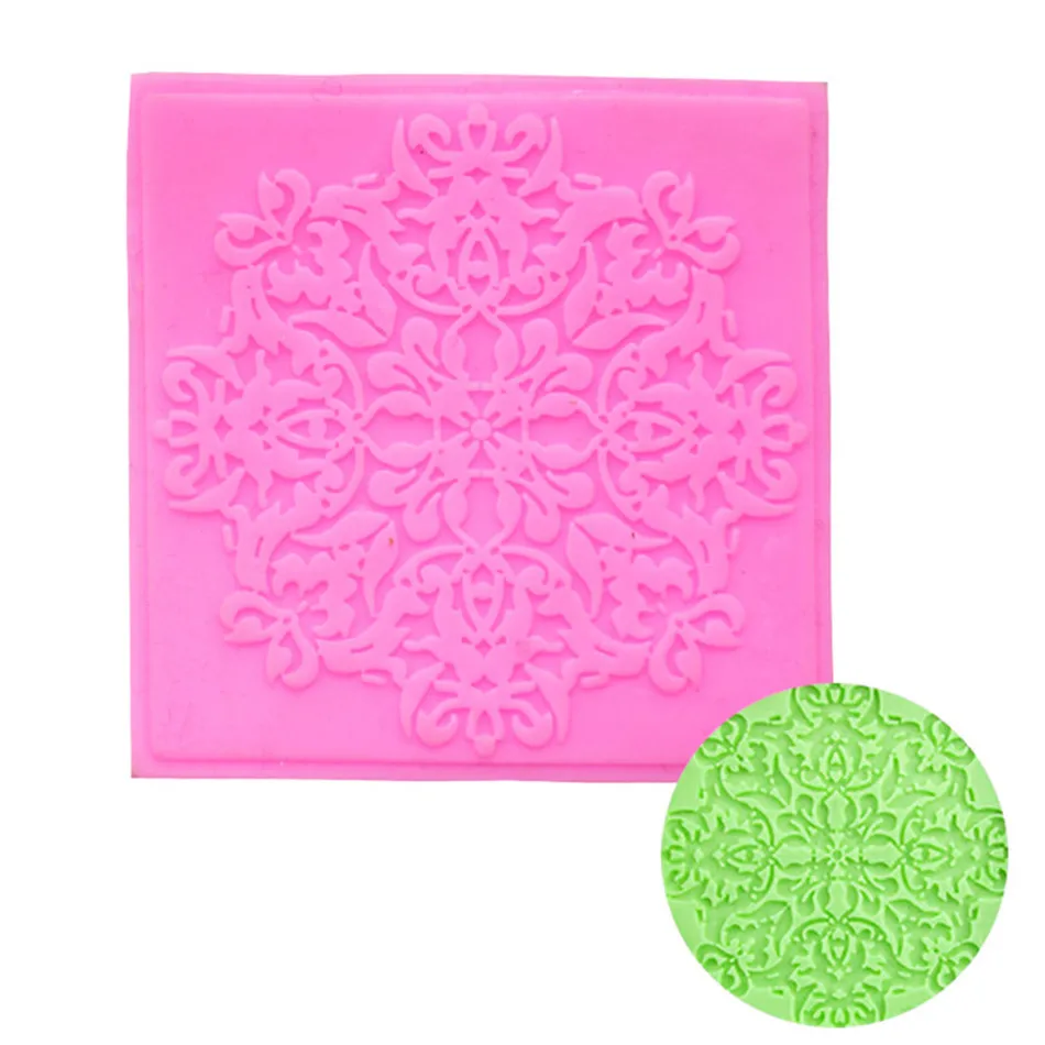 4YANG пустотелый цветок Boder силиконовая форма для украшения торта инструменты