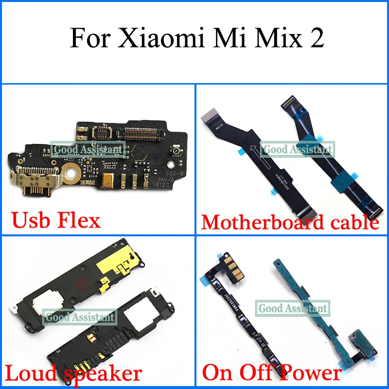 Гибкий Usb кабель для материнской платы Xiaomi Mi Mix 2 MDE5 громкий динамик вкл/выкл