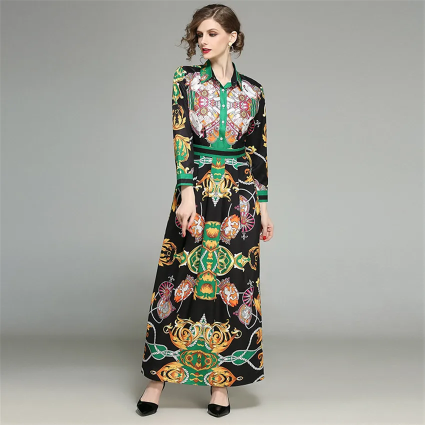 Женское весеннее подиумное платье 2020 высокое качество модное женское длинное