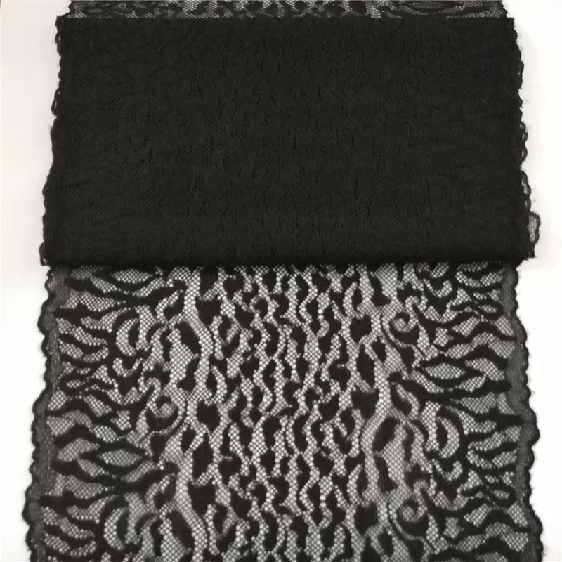 22 см черно-белая эластичная кружевная ткань французское ажурное нижнее белье DIY