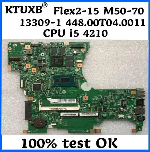 13309-1 448.00T04.0011 материнская плата для lenovo FLEX2-15 ноутбук материнская плата Процессор i5 4210U GT840M HM87 DDR3 тесты работы