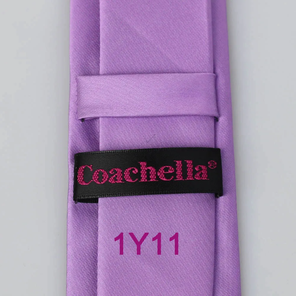 Тонкие узкие мужские классические жаккардовые галстуки YIBEI Coachella из микрофибры