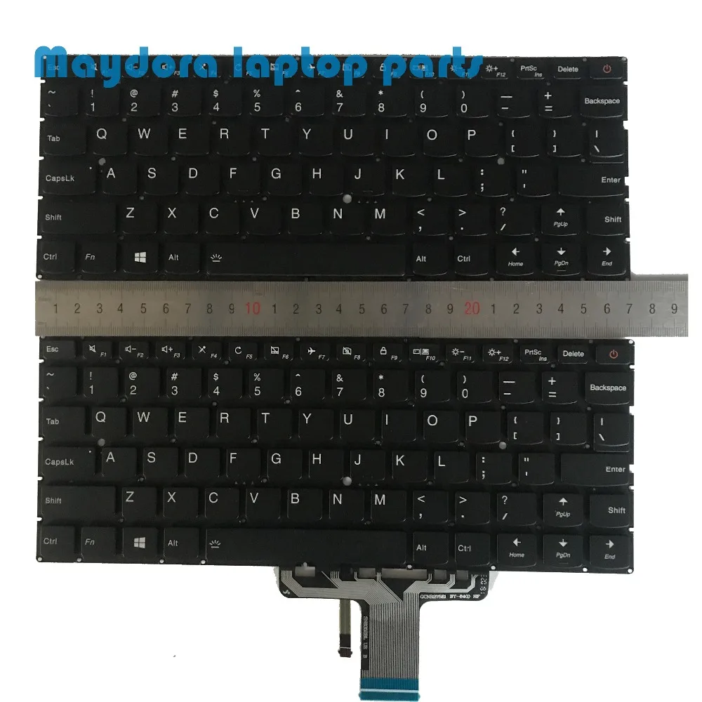 

Laptop parts for LENOVO IDEAPAD 710S-13 AIR 13 AIR13 PRO US Backlit keyboard BLACK SN20k82392