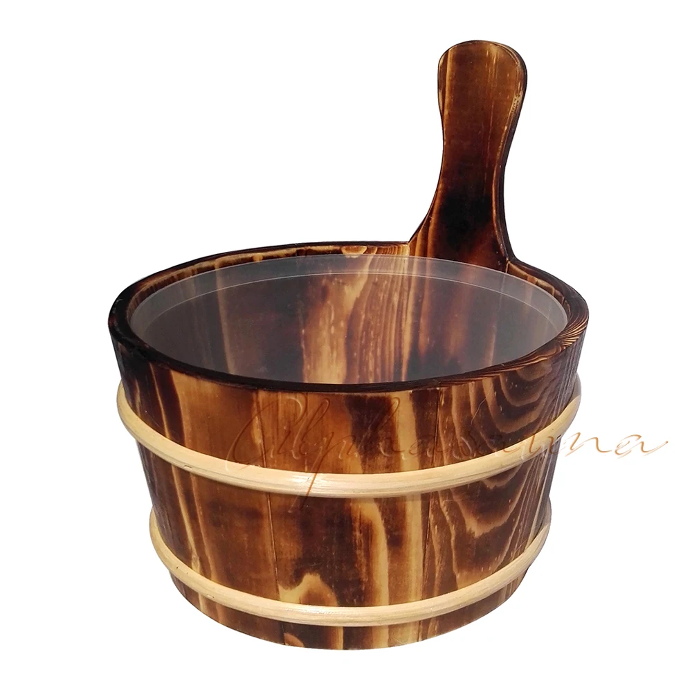 4L Sauna pail and ladle Red Cedar& Pine в сочетании со вставкой фабрики аксессуары для сауны, оптовик, сауны