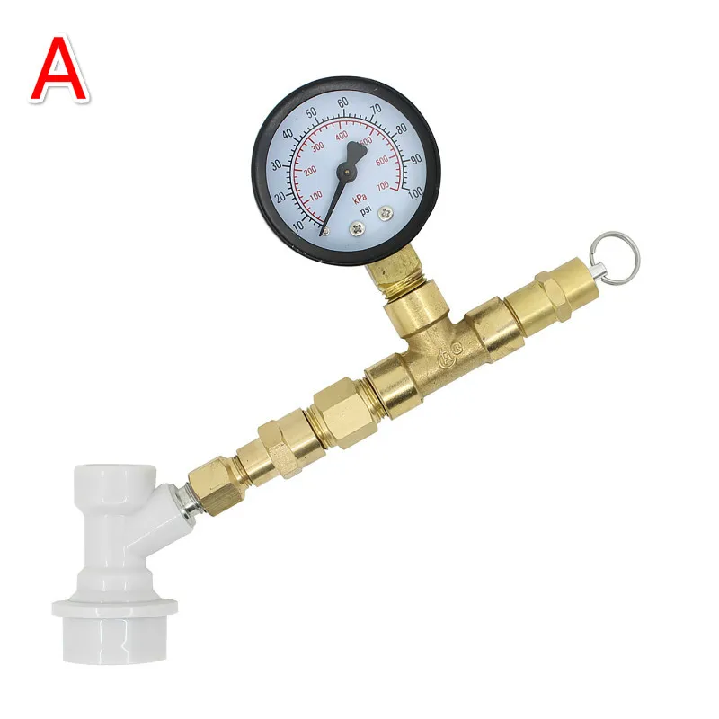 Homebrew регулируемый клапан сброса давления с Guage для Домашнего Пива 0 ~ 60 PSI/0-100 PSI