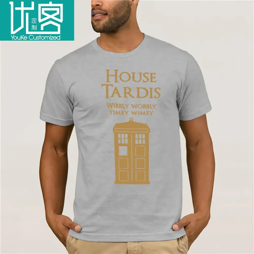 Doctor Who Игра престолов дом ТАРДИС Мужская футболка | одежда