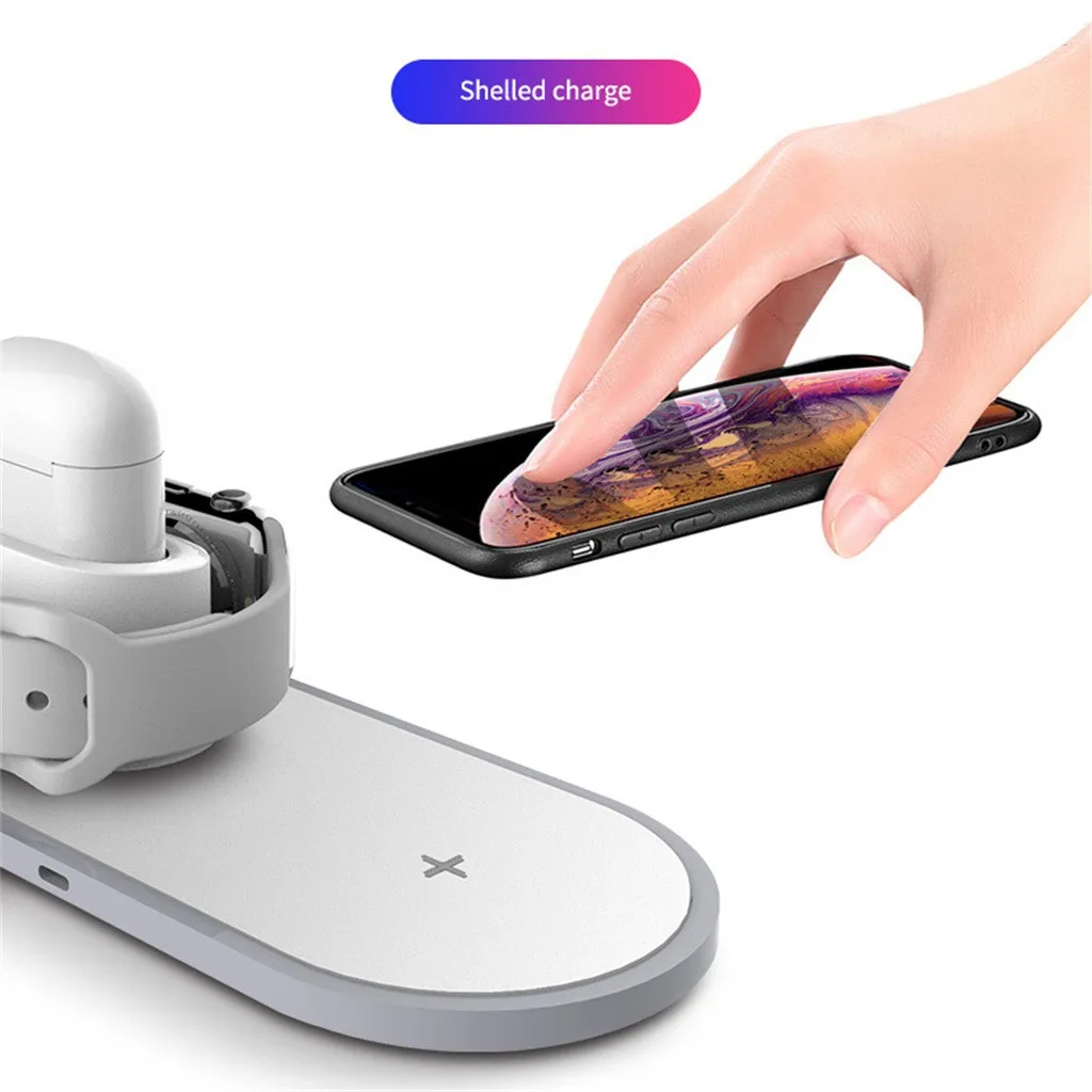 Беспроводное зарядное устройство зарядная станция для IPhone Apple Watch AirPods 2 2019 p45 |