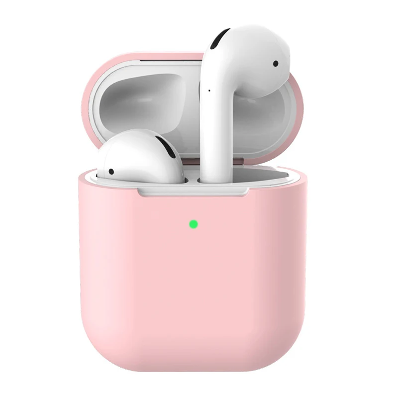 ТПУ Мягкие силиконовые чехлы для Airpods 2 аксессуары Защитная крышка прозрачный ультра тонкий чехол противоударный держатель для Air Pods 2nd - Цвет: 2