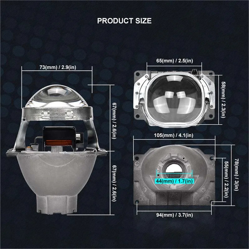 3 0 дюймов H7 Q5 Bi Xenon HID объектив проектора металлический держатель для Ксеноновые
