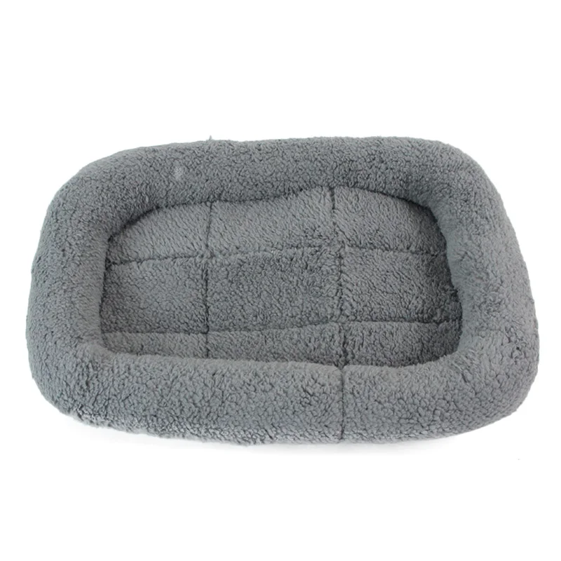 Gray long mat Большая кровать для собак большой размер Подушка для домашних животных теплая Лежанка золотой ретривер клетка коврик; домик для кошек коврик маленький, средний и большая клетка для собаки - Цвет: Gray long mat