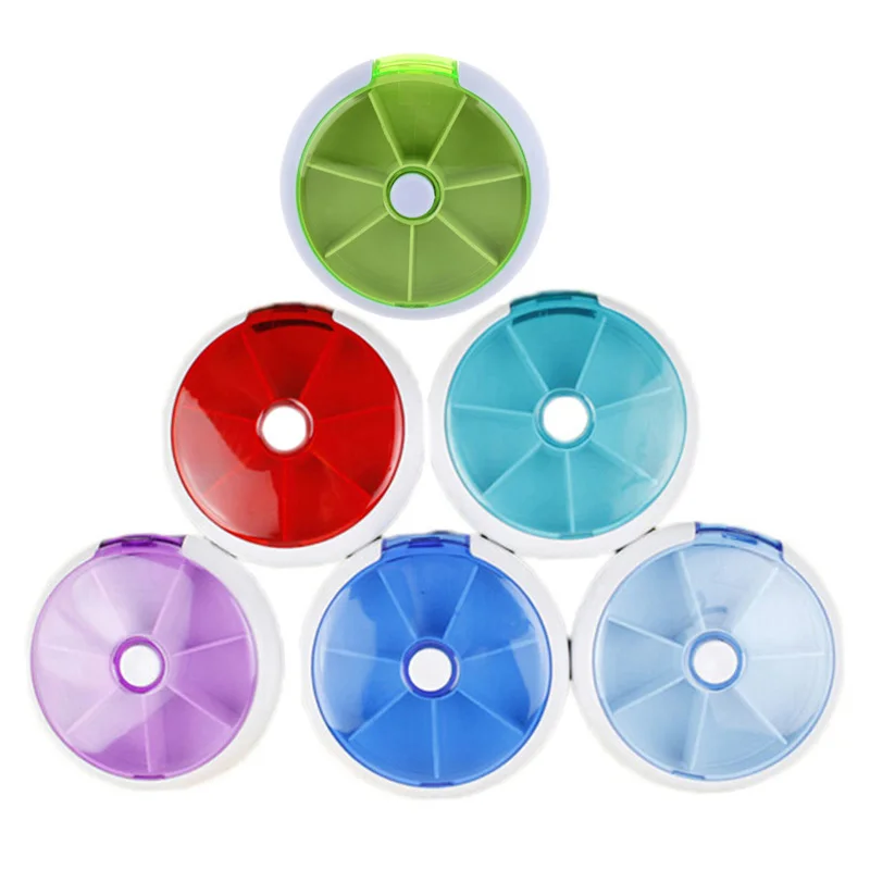 2016 Новый Еженедельный вращающийся пиллбокс дорожный кейс для таблеток