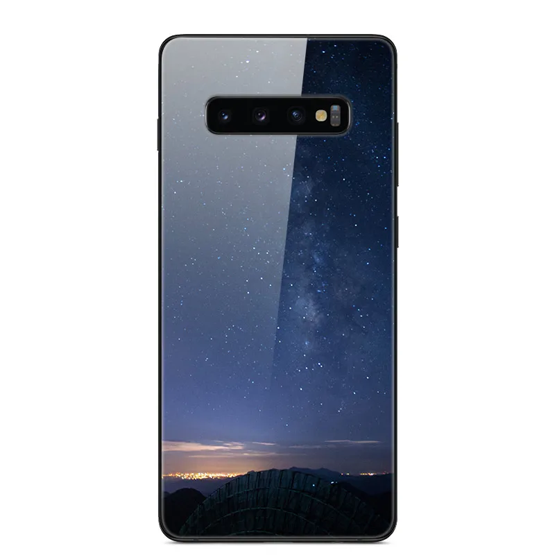10 Чехол из закаленного стекла для samsung Galaxy S10 Plus, чехол s, мягкий бампер, Жесткий ПК, задняя крышка для samsung S10 Lite S10e e Funda S 10 Plus - Цвет: 10