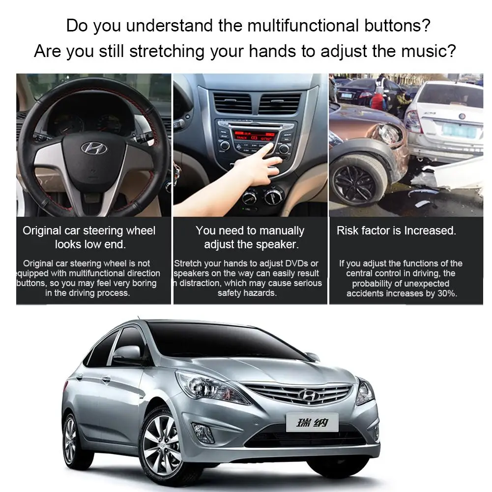 Пульт дистанционного управления на рулевом колесе для Hyundai Verna Solaris