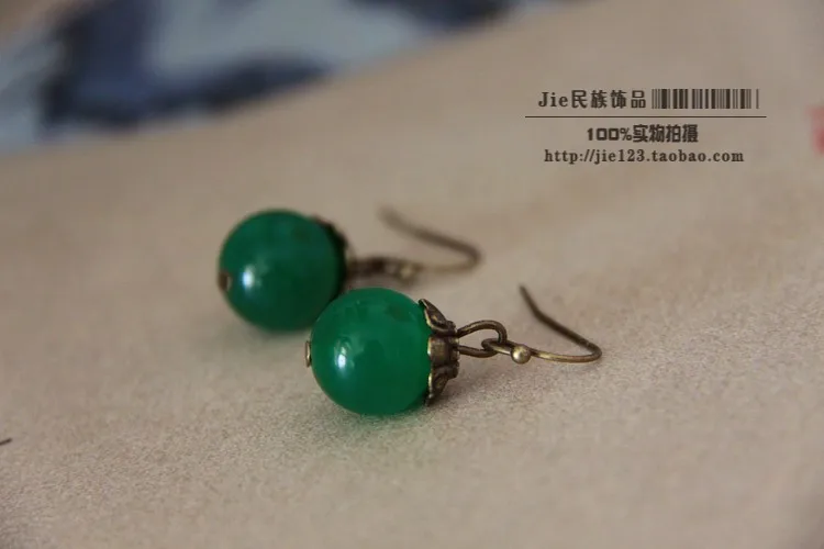 Тибетские этнические малайские ювелирные изделия оптом Винтажные серьги 302 |