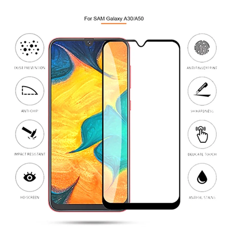 Защитное стекло для Samsung Galaxy A50 закаленное A70 2019 A20 A40 M30 M20 M10 защитная стеклянная