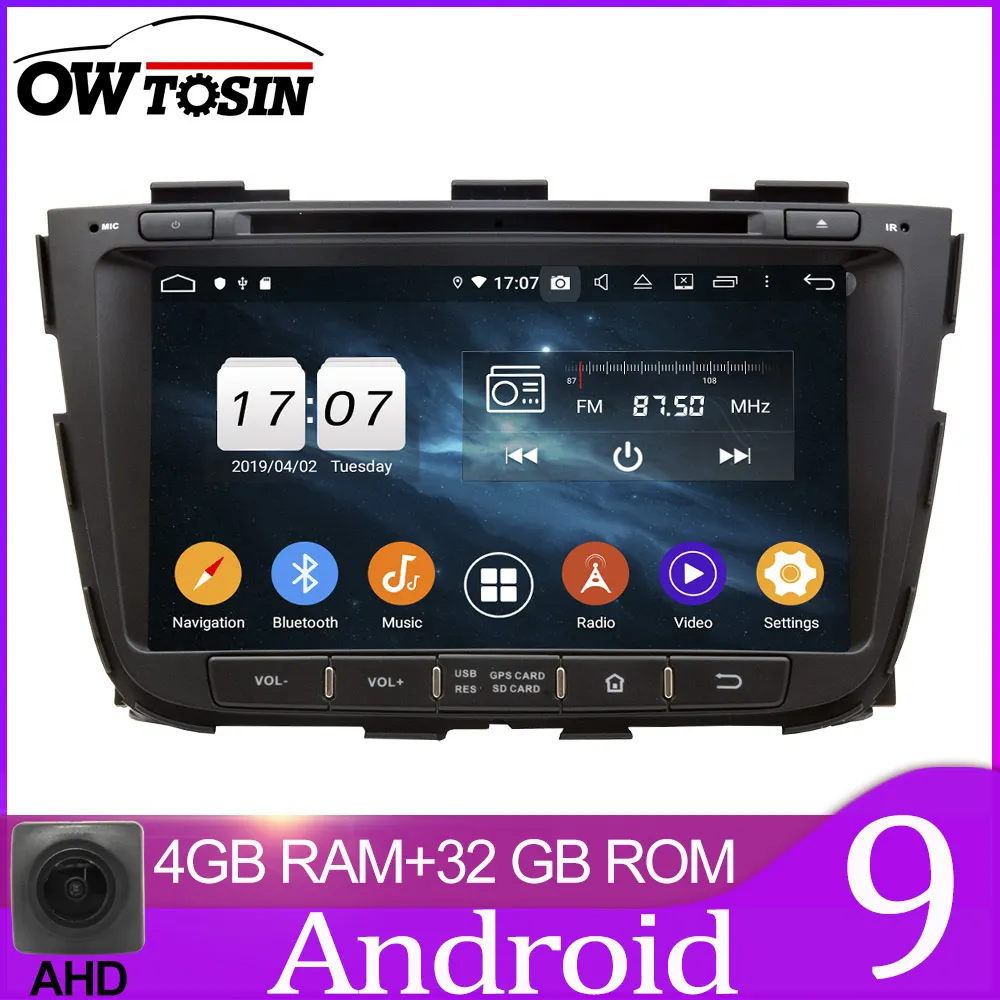 32GB unit only Owtosin 2 Din Android 9,0 Автомобильный DVD Радио для Kia SORENTO 2012 2013 Автомобильный мультимедийный gps навигатор 4 Гб ram 32 Гб rom - Цвет: 32GB unit only