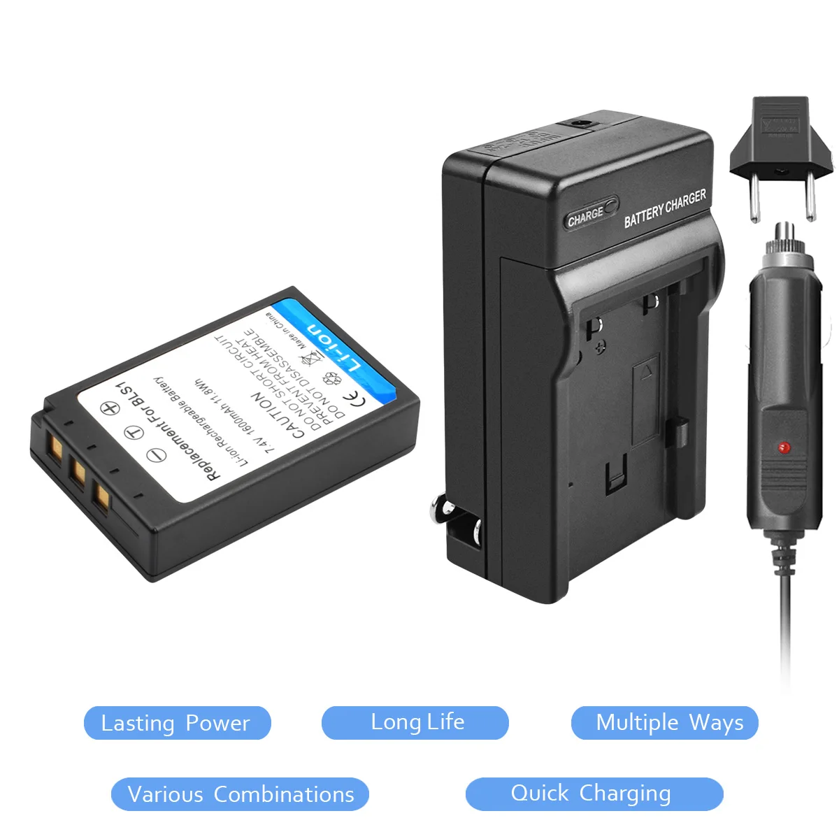 1X PS BLS1 батарея + зарядное устройство для Olympus EP2 EPL1 EPL2 EP1 BLS5 E 400 EVOLT 410 E410 420 620