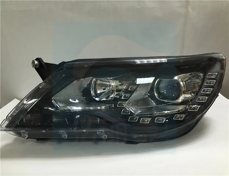 Fett светильник s для VW Tiguan светодиодный 2013-2015 головной DRL Дневной ходовой Bi-Xenon HID