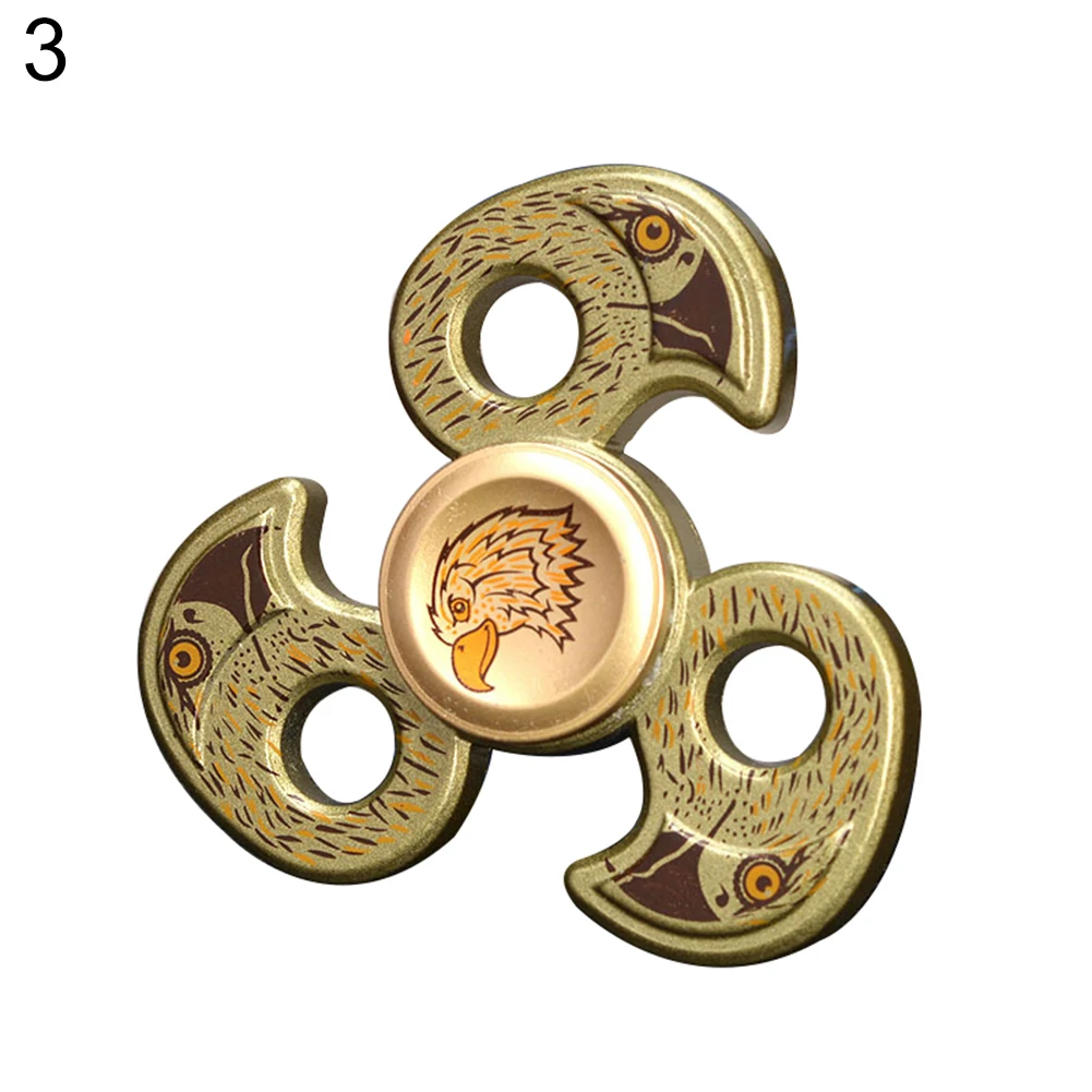 Головы орла Непоседа ручной Spinner металл палец ВДГ фокус СДВГ аутизм игрушка в