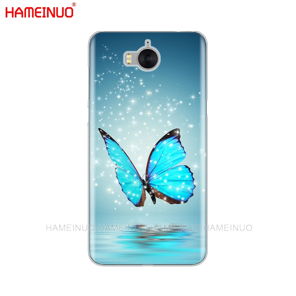 HAMEINUO чехол для сотового телефона с бабочками на белых розах и цветами huawei honor 3C 4X 4C