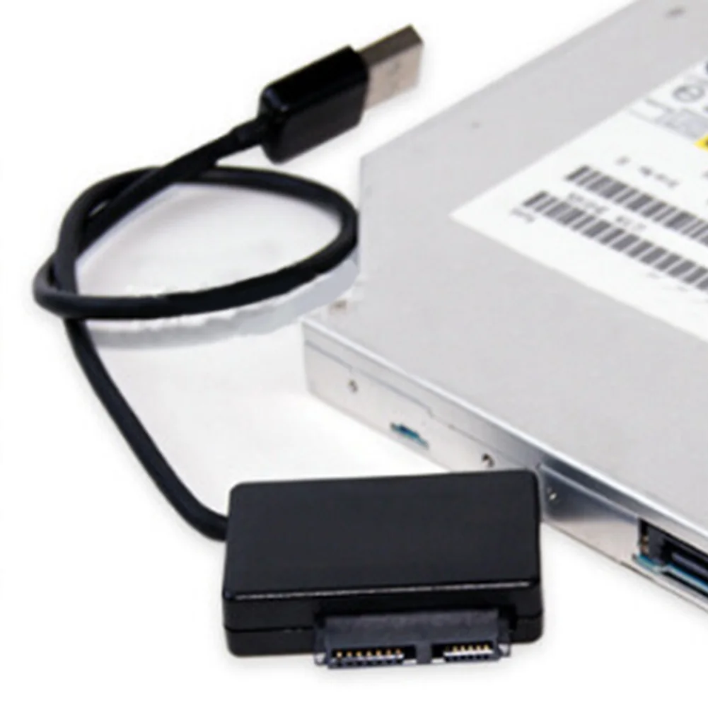 Высокоскоростной USB 2 0 кабель адаптер для SATA Slimline ноутбука CD DVD ROM привод Кабель