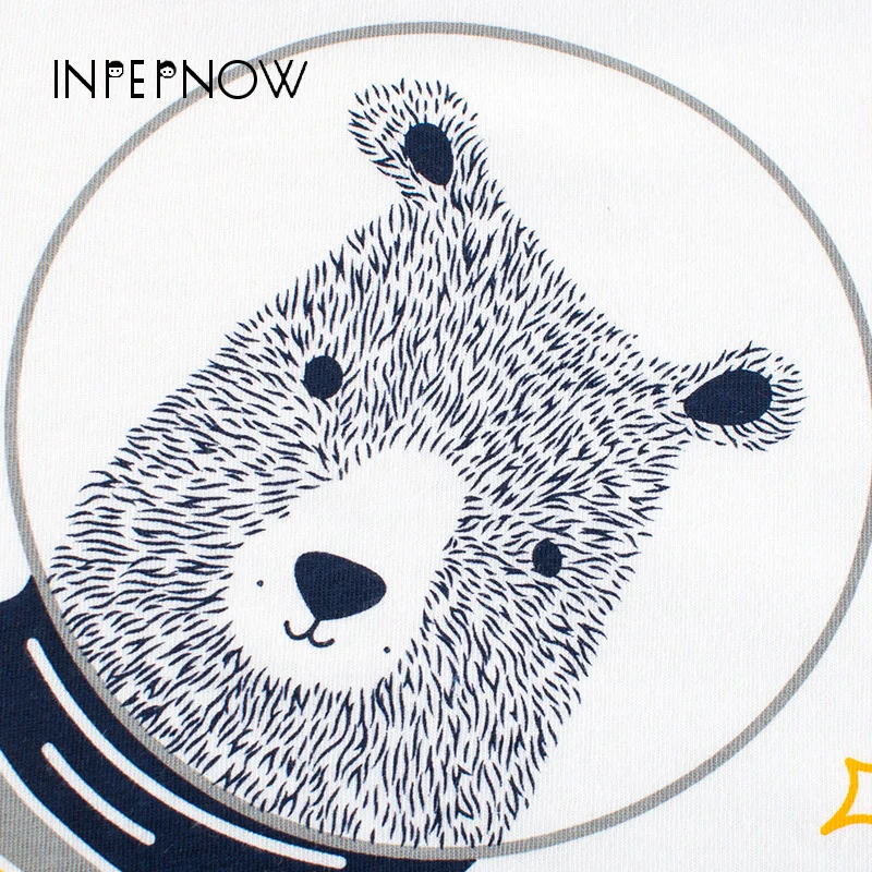INPEPNOW/Детская футболка с принтом животных и для мальчиков Детская рисунком