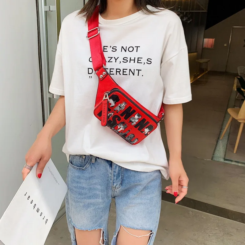 Женские кожаные поясные сумки Mododiino дизайнерские нагрудные для телефона DNV1087 2019 -