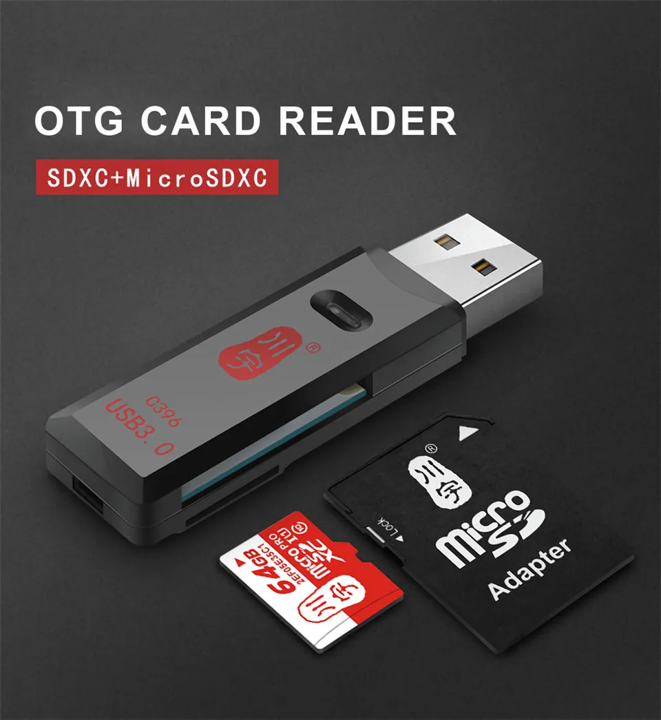 Kawau C396 DUO USB 3,0 SD TF кардридер поддержка одновременного чтения SD/TF слот для карт USB 3,0 SD TF Micro SD кардридер