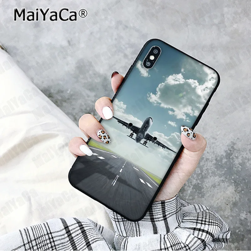 A3 MaiYaCa самолет Летающий путешествие облако самолет клиент чехол для телефона для iphone 11 pro 8 7 66S Plus X XS MAX 5S SE XR чехол - Цвет: A3