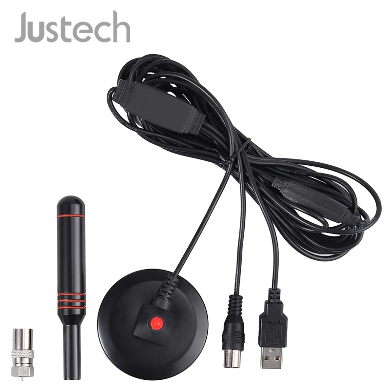 Портативная ТВ антенна Justech 5 м HD DVB T Лучшая цифровая высокого разрешения для