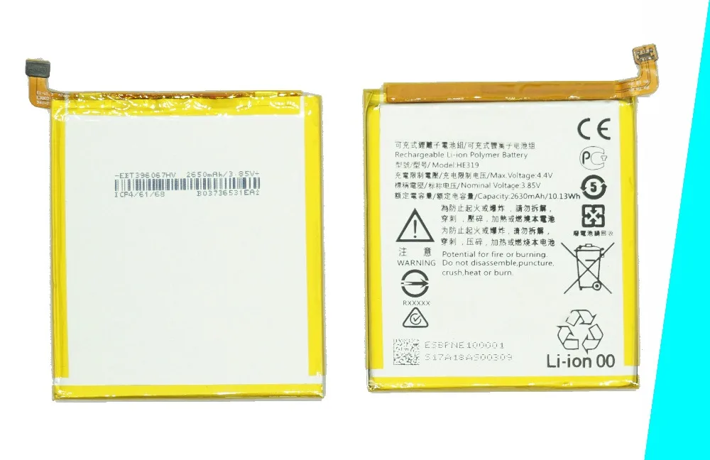 EVENZEAL 15PCS/LOT Smart Mobile Phone Replacement Battery For Nokia 3 1038 1028 1032 TA-1020 HE319 / HE 319 2630mAh 10.13Wh | Мобильные