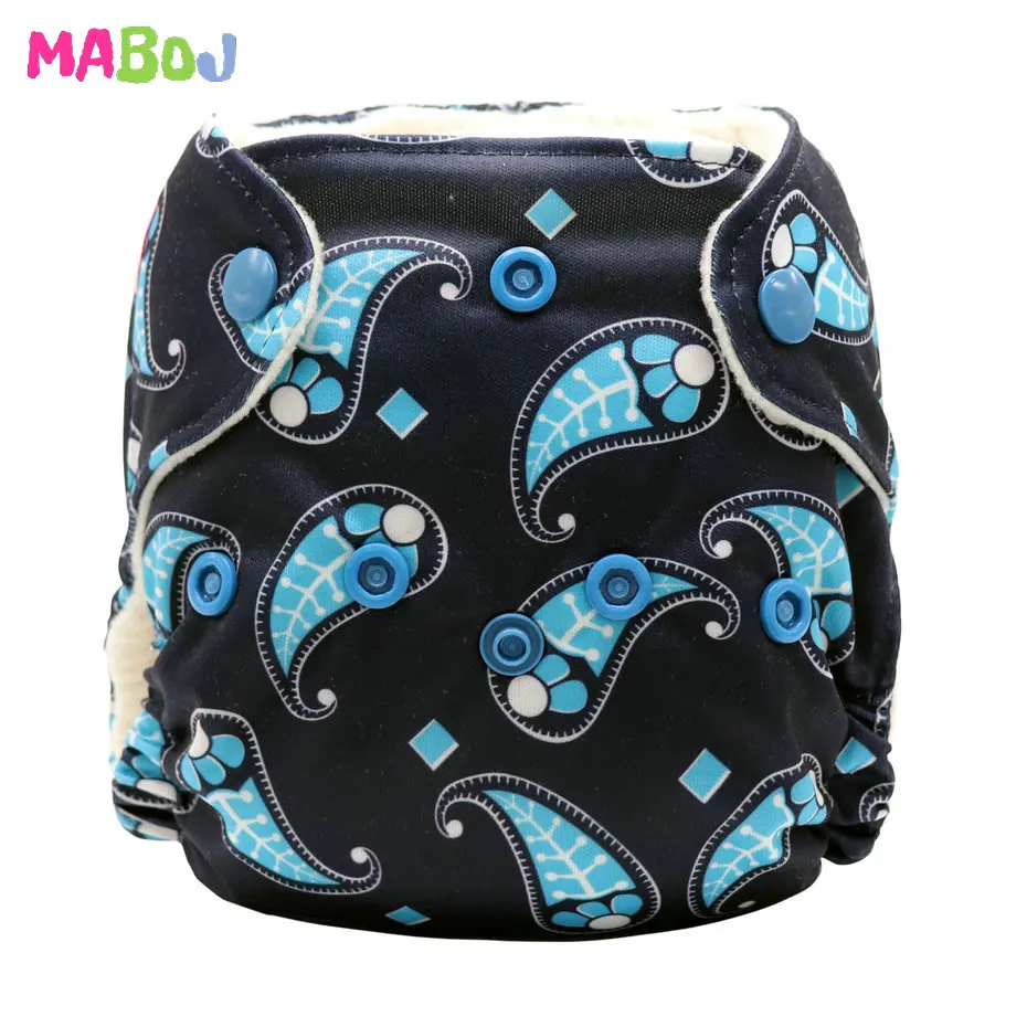 NBD1-22-6 MABOJ подгузники для новорожденных, все в одном подгузники, Многоразовые Детские подгузник для новорожденных, быстро сохнут для детей 0-3 месяцев - Цвет: NBD1-22-6