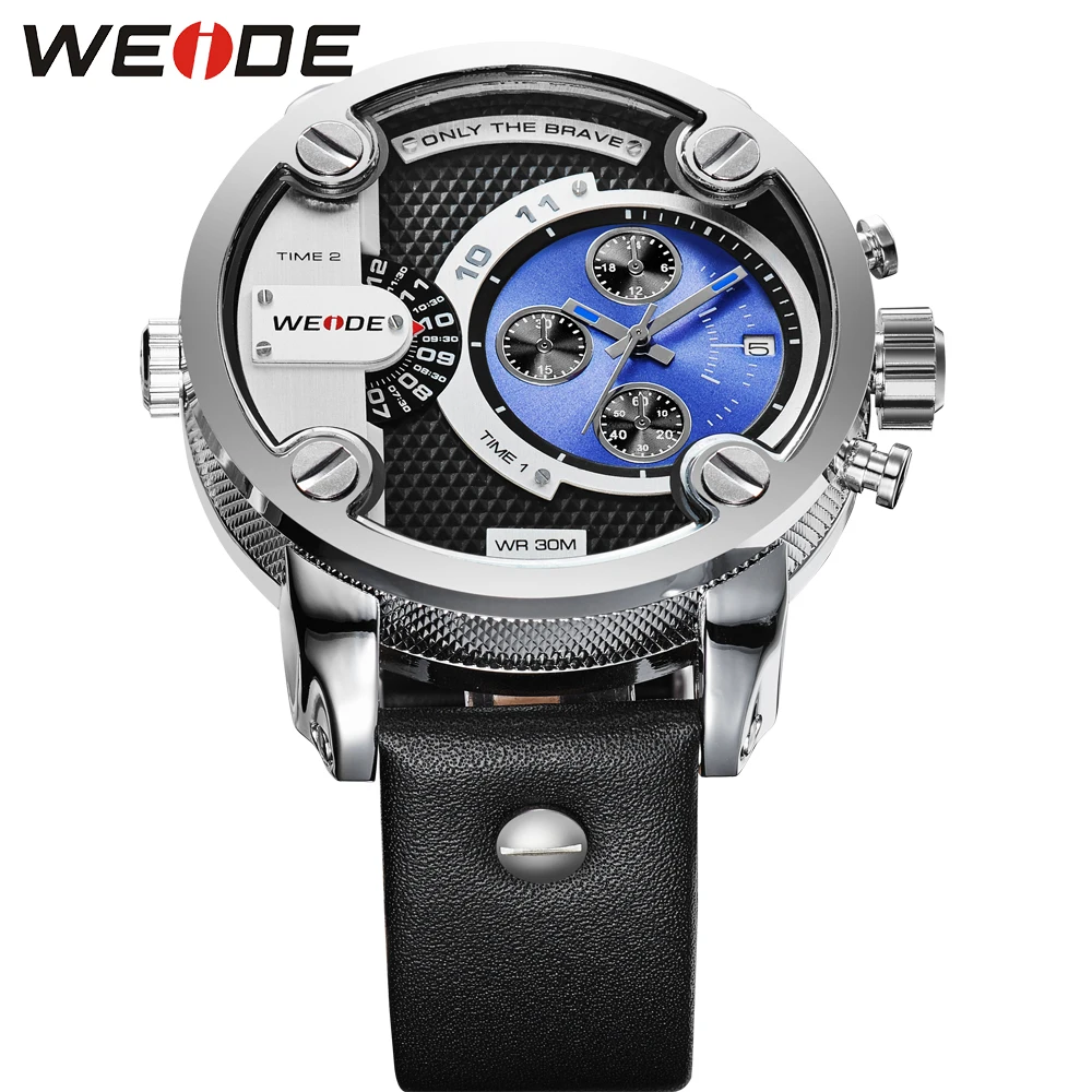 Бренд WEIDE многофункциональные мужские спортивные часы с двойным часовым поясом