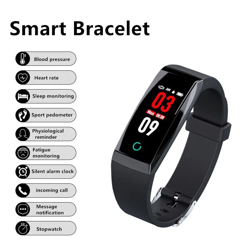 ZGO Смарт часы для мужчин женщин сердечного ритма мониторы приборы измерения