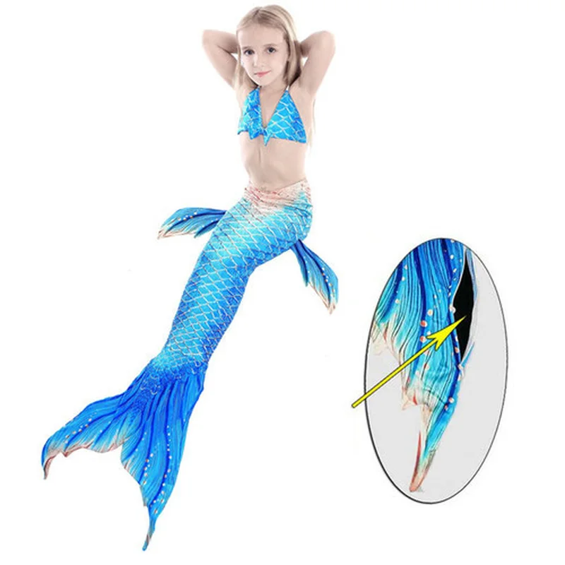 Купальный костюм Русалочки для девочек косплея детский купальник комплект