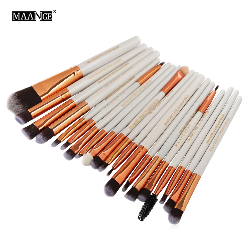 RS 22pcs MAANGE 20/22 набор кистей для макияжа, кисти для макияжа, Наборы косметики пудра Румяна глаз губ макияж кисти набор для макияжа бровей - Handle Color: RS 22pcs
