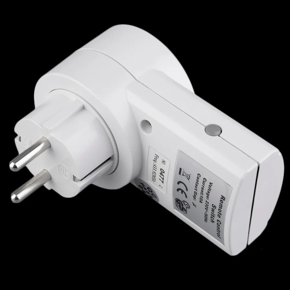 433.92MHz Wireless Remote Control Home House Power Outlet Light Switch Socket +1 EU Connector Plug | Электроника