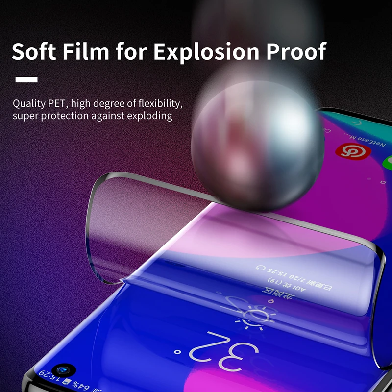 Защитная пленка Baseus для Samsung Galaxy S10 2 шт. 0 15 мм защитная + тонкая мягкая полного