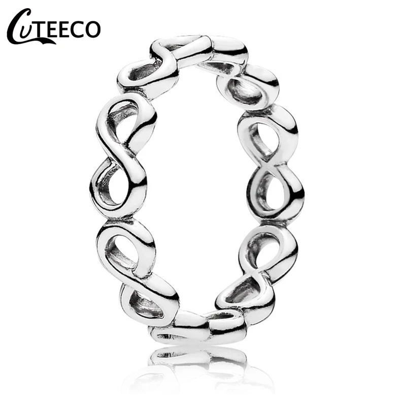 CUTEECO серебристый цвет прозрачный CZ обручальное кольцо для женщин подходит бренд кольца горячая Распродажа ювелирное обручальное кольцо дропшиппинг - Цвет основного камня: AD0633