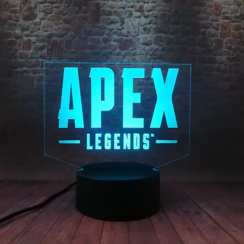 Фигурка Apex Legends Модель 3D иллюзия светодиодная лампа 7 цветов Изменение ночного