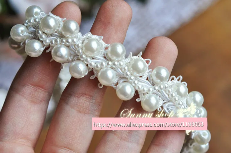 Аксессуары для одежды с белым и черным жемчугом 2 ярда/партия 1 5-2 см воротник