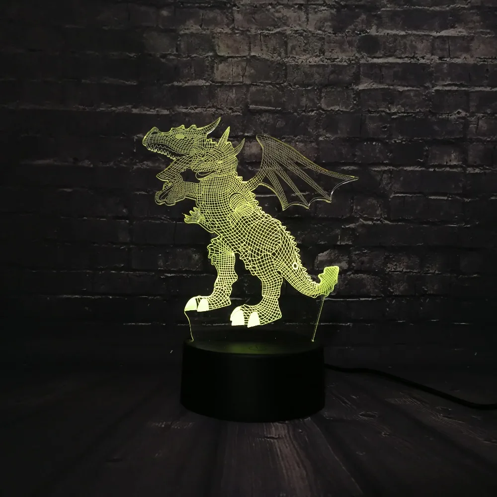 Новинка Акриловый 3D животное Лава Динозавр Парк Юрского периода бумажный Дракон