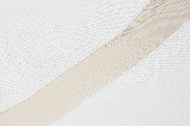 

New Arrival 2019 White Long Sleeve Women Bandage Dress Sexy Mesh O Neck Back Split Vestidos Bodycon Maxi NightClub Party Dresses