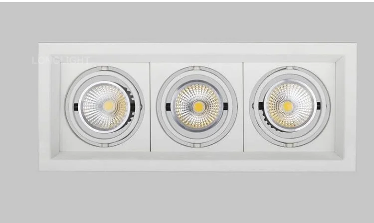 Квадратный точечный светодиодный светильник с регулируемой яркостью 14 Вт 20 45 110 В