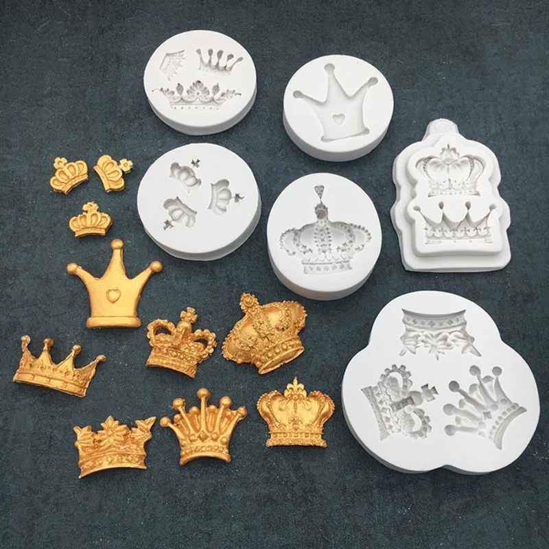 Силиконовая форма для кексов Prince Crown помадки инструмент украшения торта